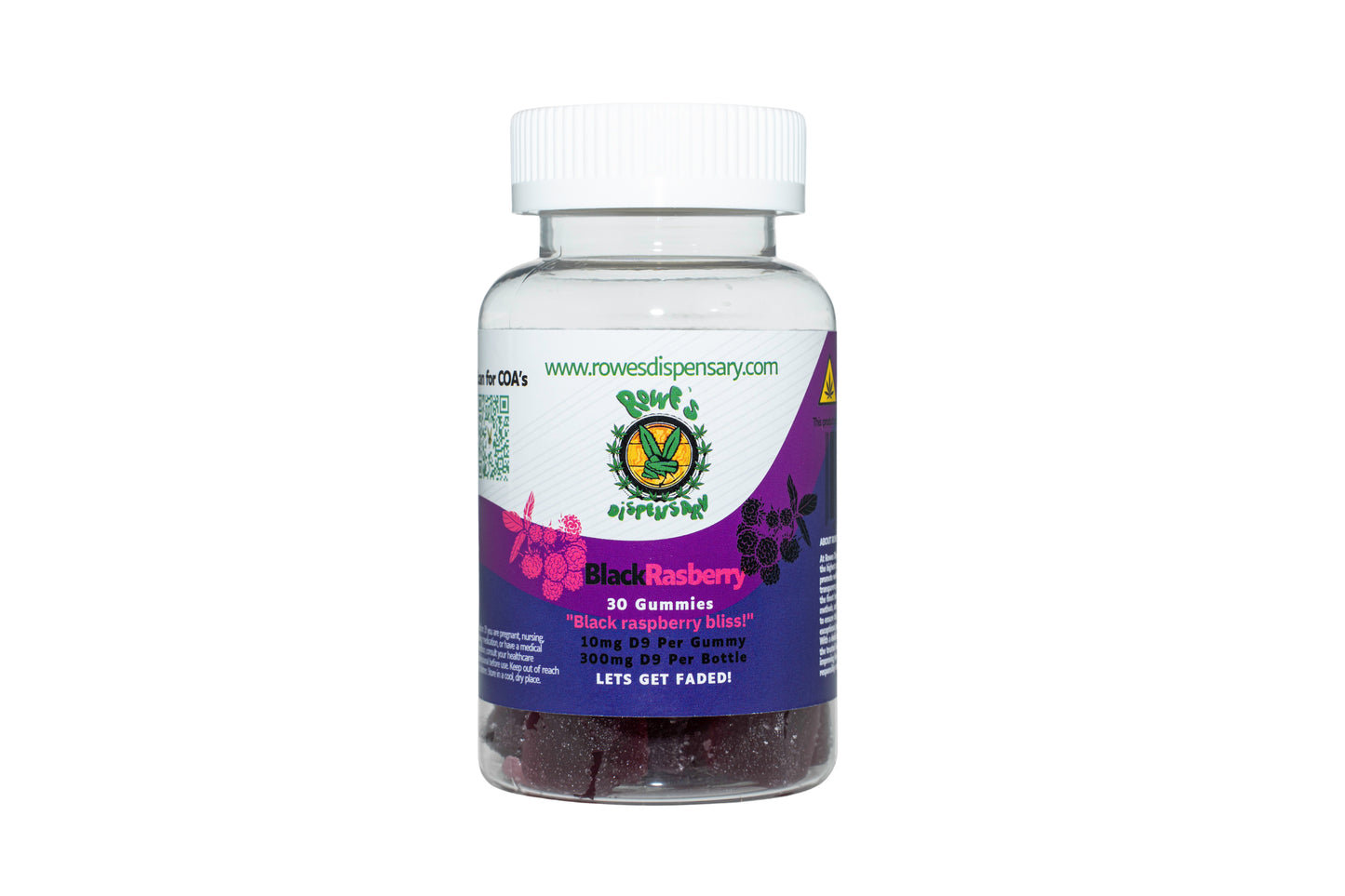 Black Raspberry 10mg D9 30 Count Jar