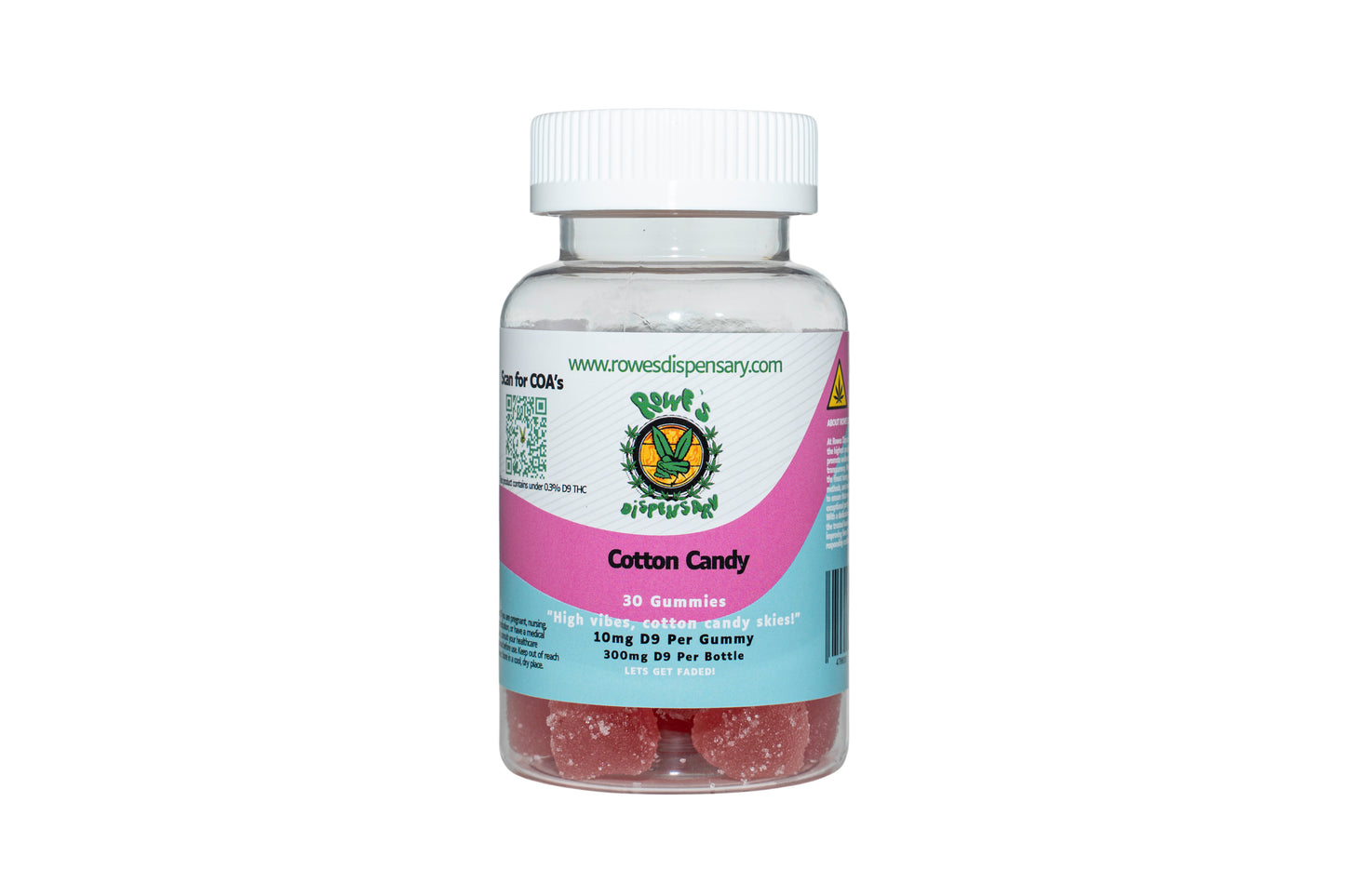 Cotton Candy 10mg D9 30 Count Jar