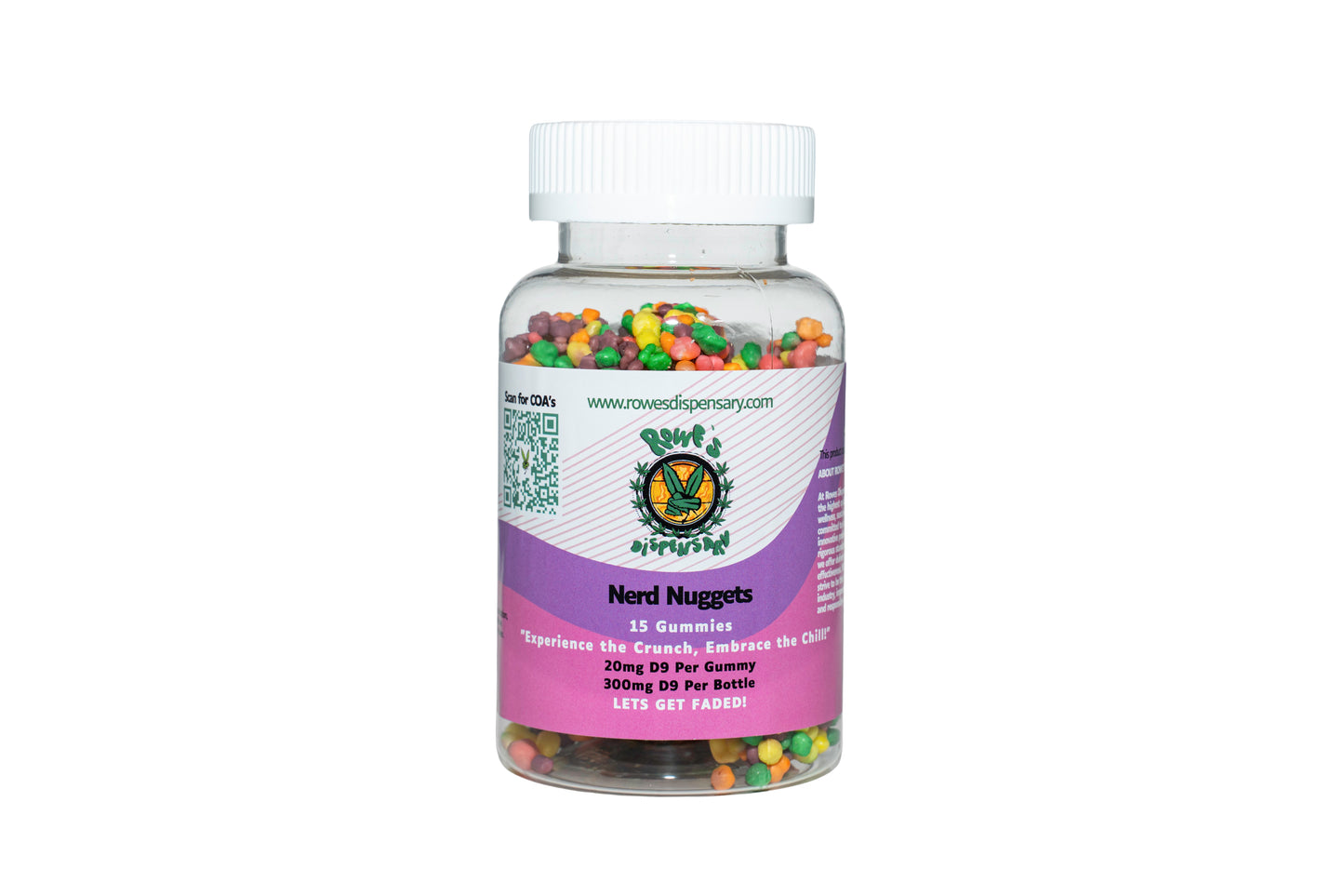 Nerd Nuggets 20mg D9 15 Count Jar