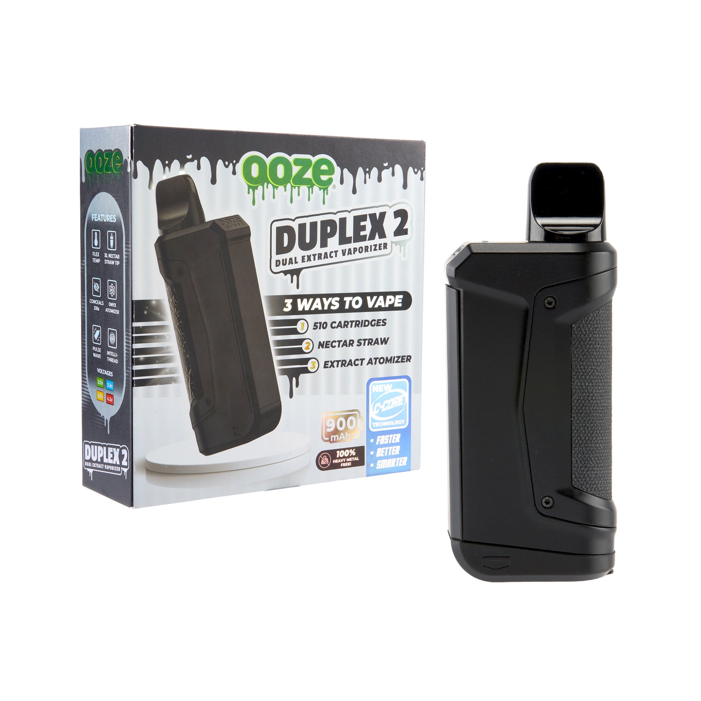 Black Ooze Duplex 2 Vaporizer– 900 mAh C-Core