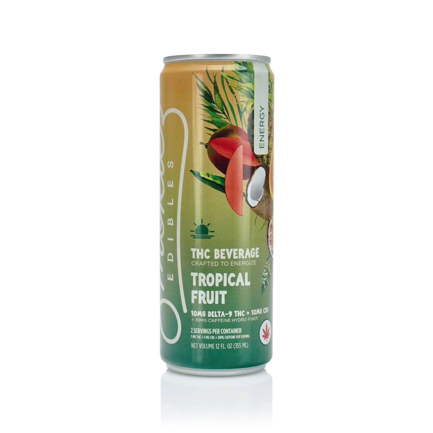 Tropical Fruit Lemonade - Energize - 10mg Hemp D9: 10mg CBG:35mg Caffeine - Smokiez