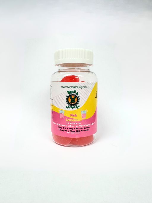 Pink Lemonade 25mg D9 + 5mg CBD 15 Count Jar