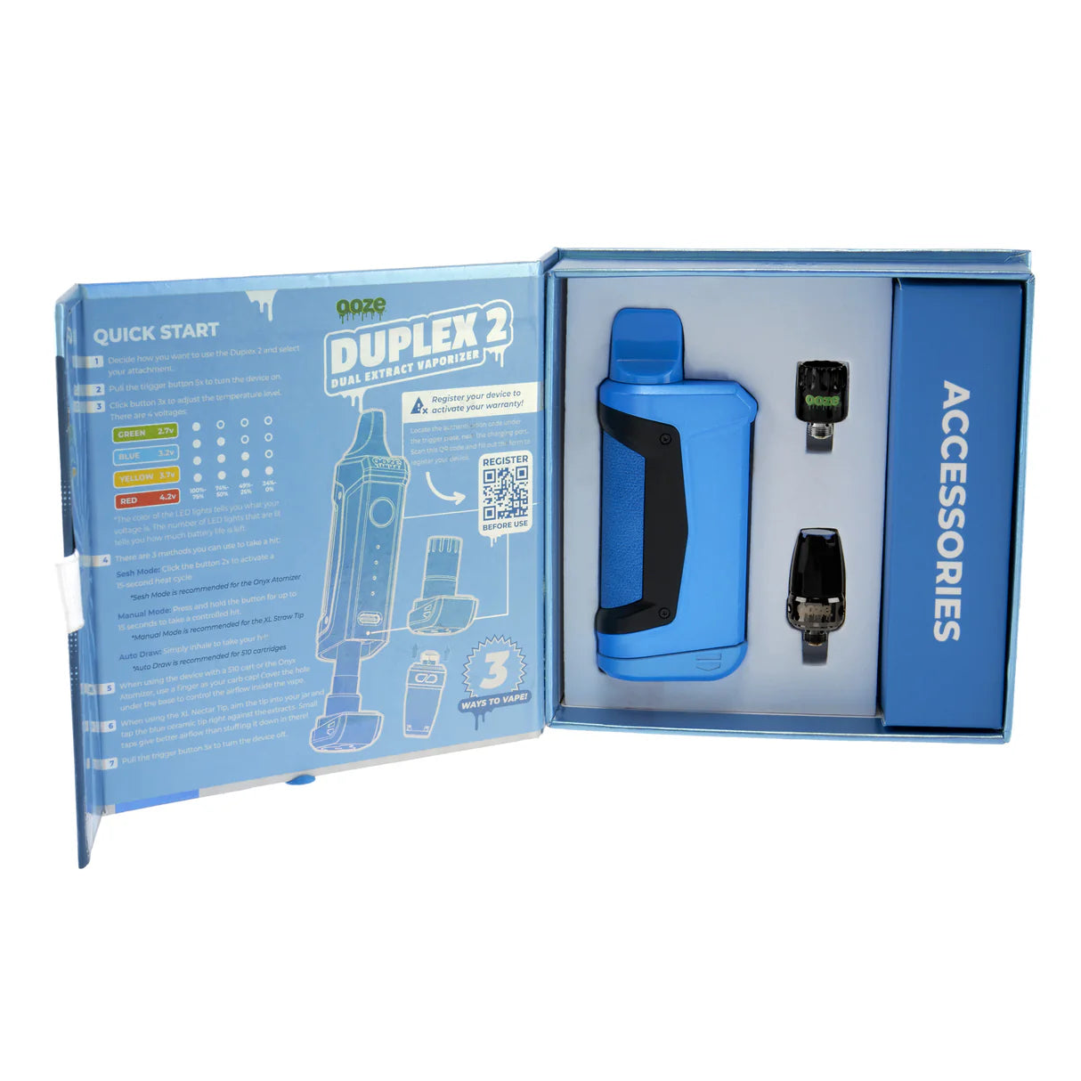 Blue Ooze Duplex 2 Vaporizer– 900 mAh C-Core