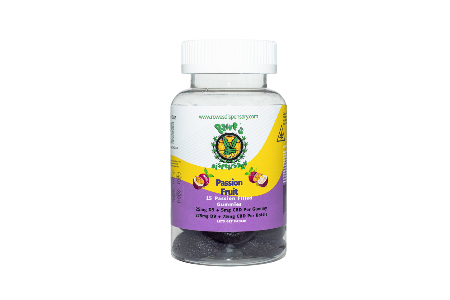 Passion Fruit 25mg D9 + 5mg CBD 15 count Jar