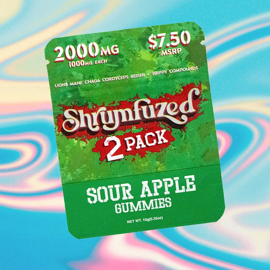 Shrumfuzed - Mushroom Gummies 2ct 1000mg (Sour Apple)