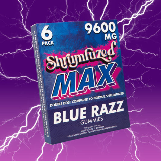 Shrumfuzed - MAX Mushroom Gummies 6ct 1600mg (Blue Razz)