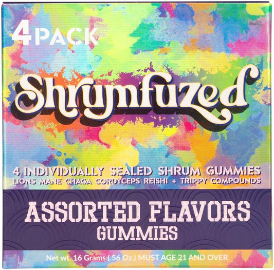 Shrumfuzed - Mushroom Gummies 4ct 800mg (Assorted)