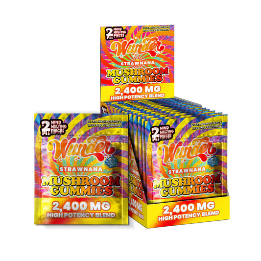 Wunder - High Potency Entheogenic Mushroom Gummies 2ct (Strawnana)